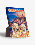 'Doggos Of Chicago' Personalized 2 Pet Standing Canvas