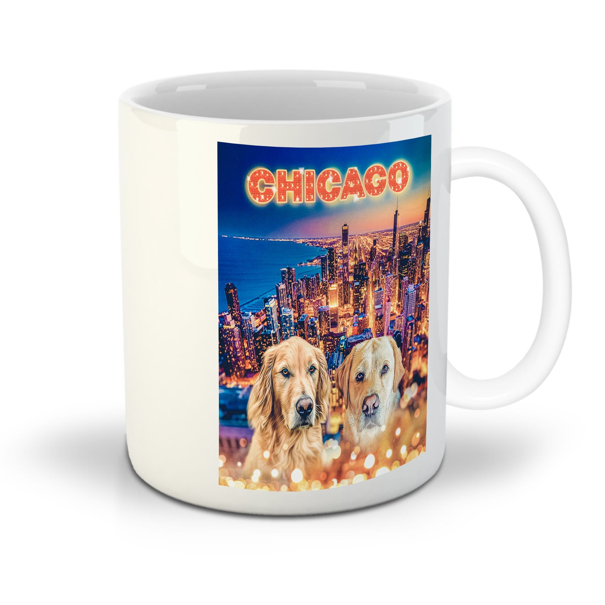 &#39;Doggos Of Chicago&#39; Personalized 2 Pet Mug