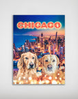 'Doggos Of Chicago' Personalized 2 Pet Poster