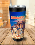 Vaso personalizado para 2 mascotas 'Doggos Of Chicago'