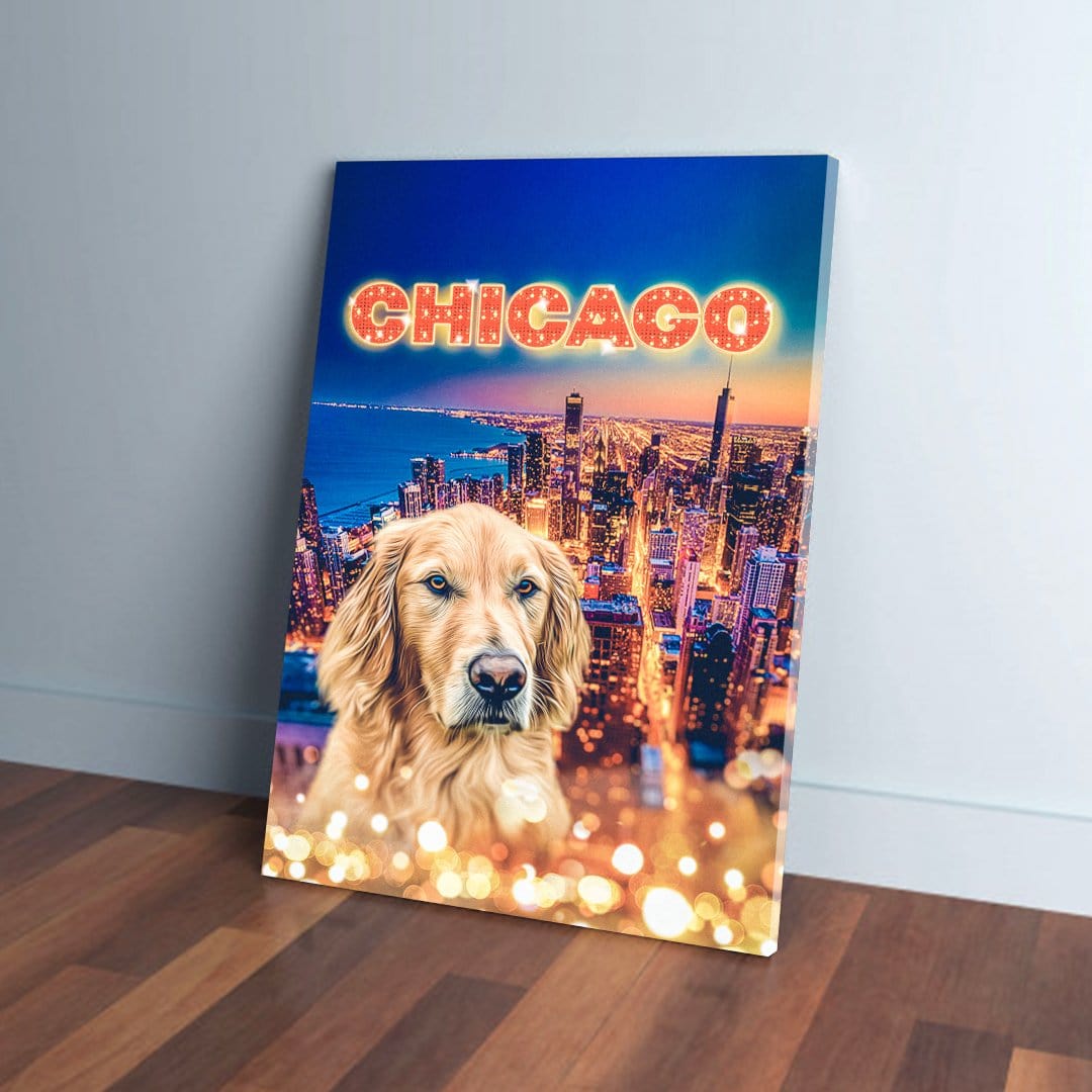 Lienzo personalizado para mascotas &#39;Doggos Of Chicago&#39;