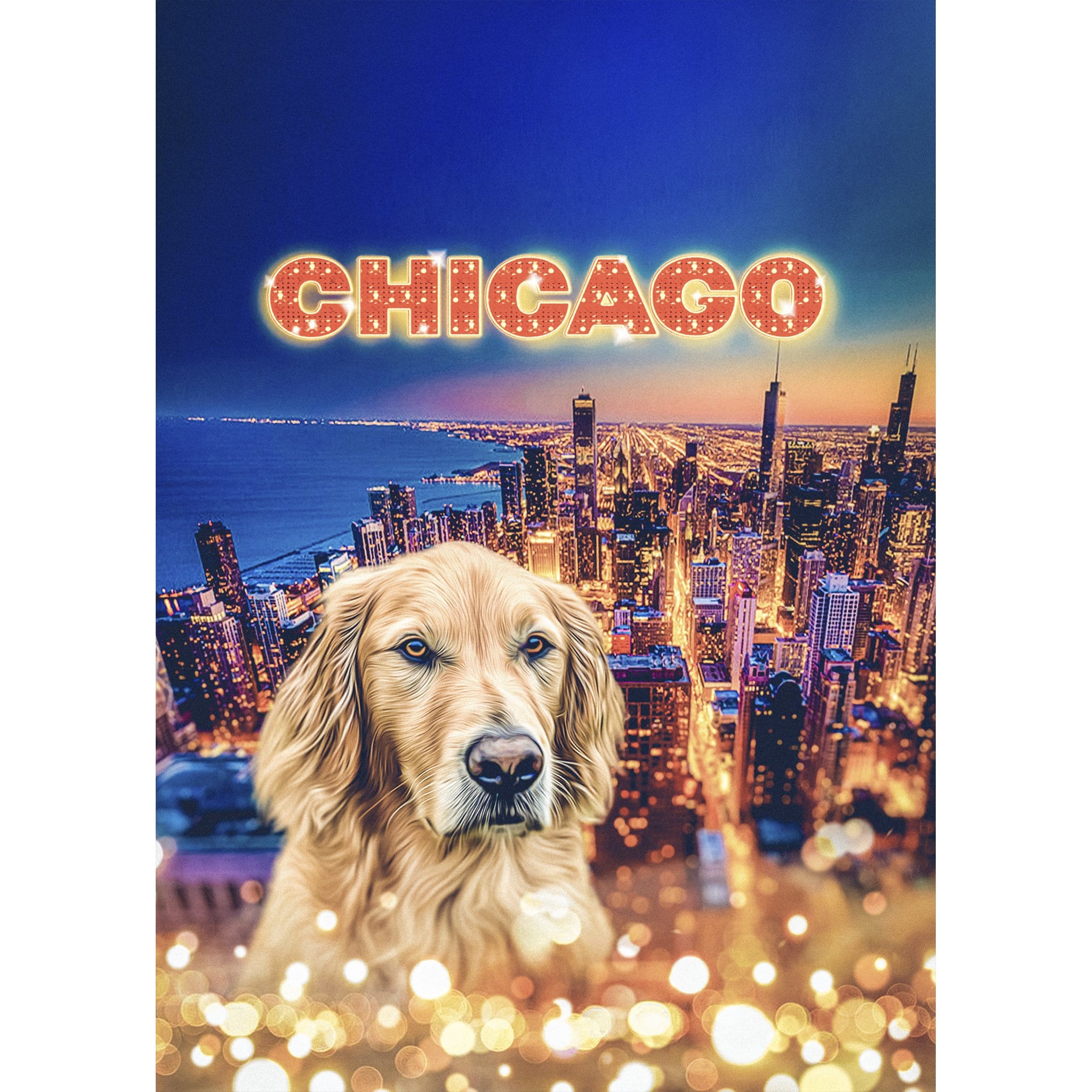 'Doggos Of Chicago' Digital Portrait