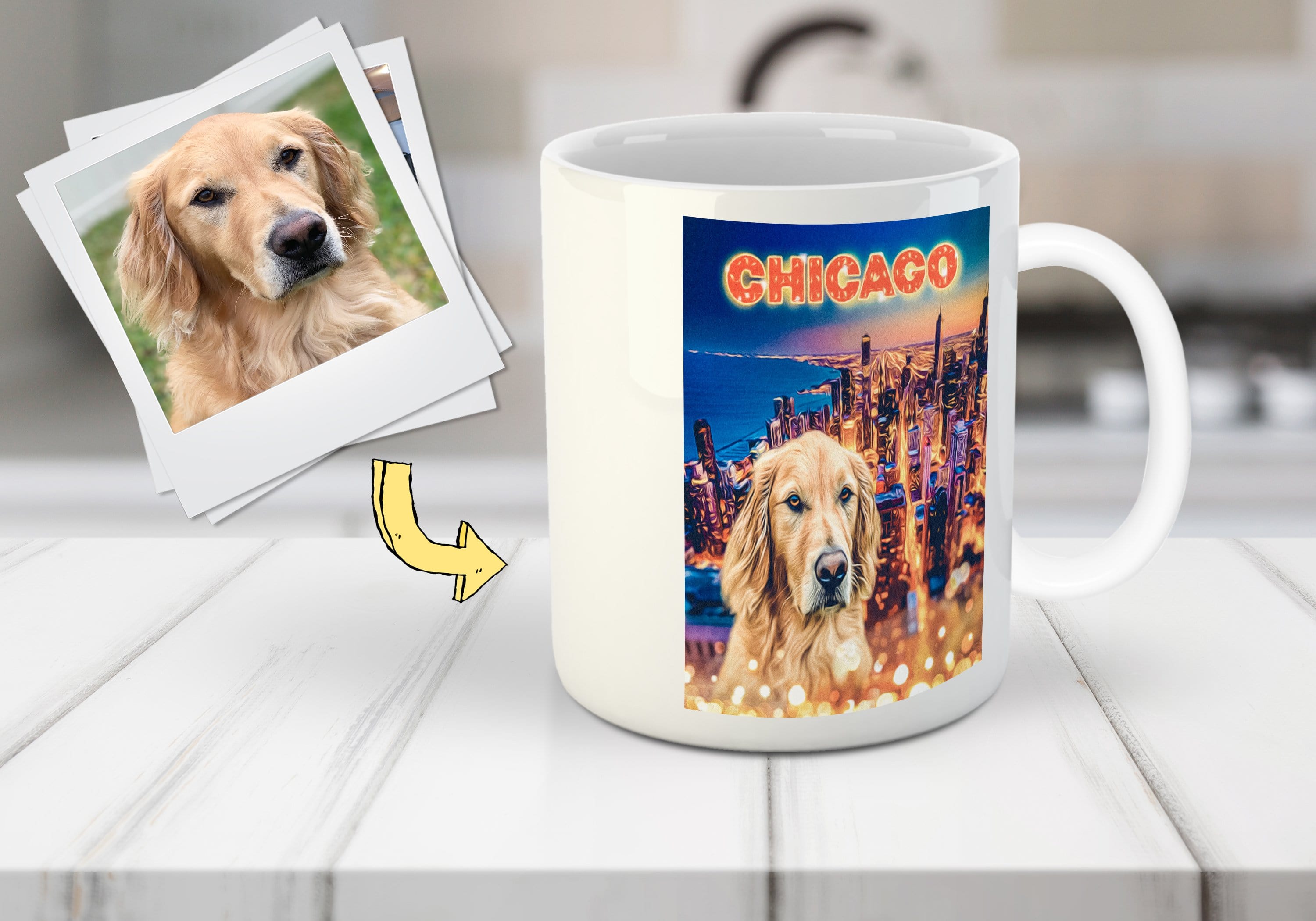 &#39;Doggos Of Chicago&#39; Personalized Pet Mug
