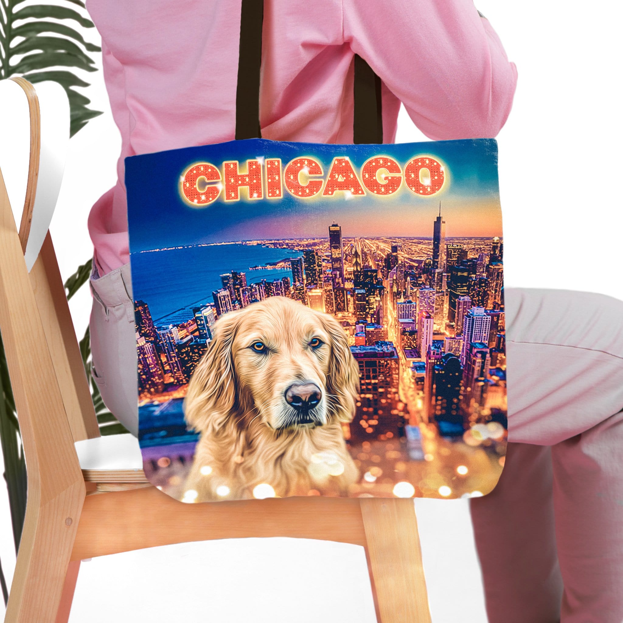 &#39;Doggos of Chicago&#39; Personalized Tote Bag