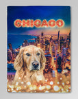 Manta personalizada para mascotas 'Doggos of Chicago' 