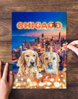 'Doggos of Chicago' Personalized 2 Pet Puzzle