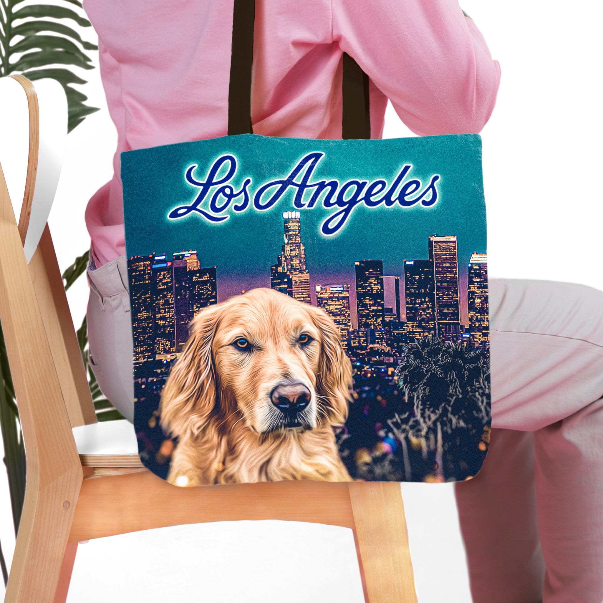 &#39;Doggos of Los Angeles&#39; Personalized Tote Bag