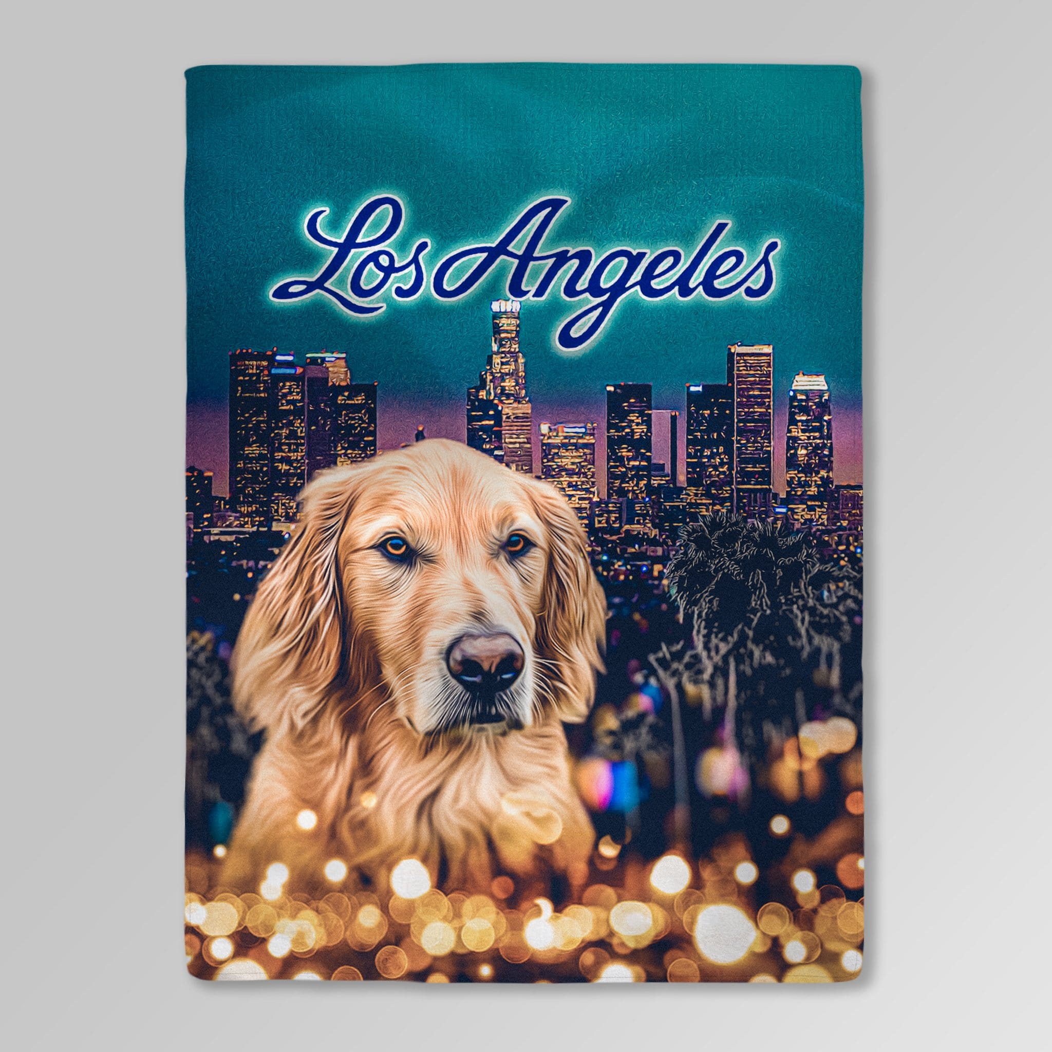Manta personalizada para mascotas &#39;Doggos de Los Ángeles&#39; 