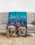 'Doggos of Los Angeles' Personalized 2 Pet Blanket
