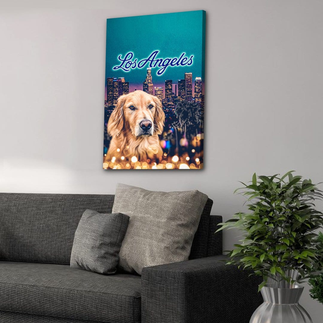 &#39;Doggos of Los Angeles&#39; Personalized Pet Canvas