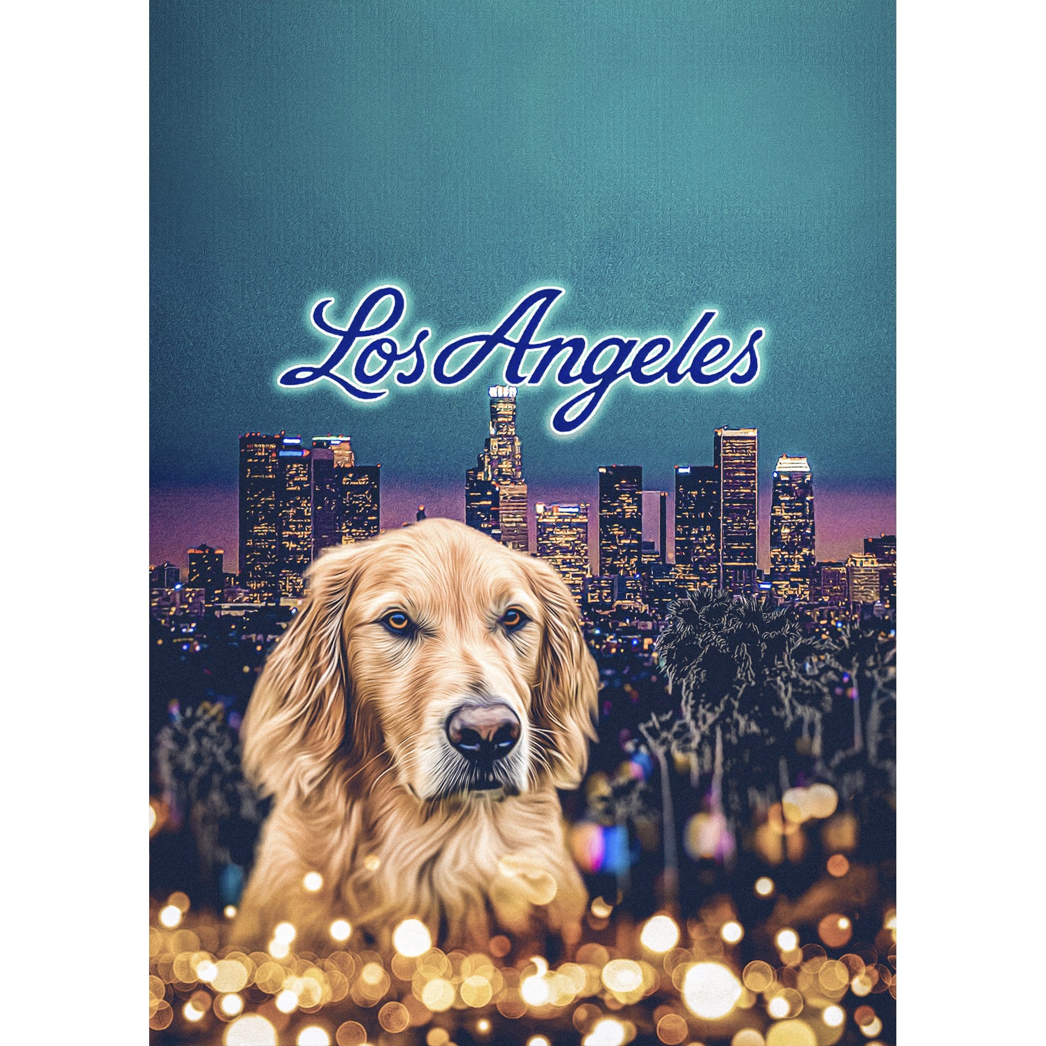 &#39;Doggos of Los Angeles&#39; Digital Portrait