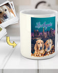 Taza personalizada para 2 mascotas 'Doggos of Los Angeles'