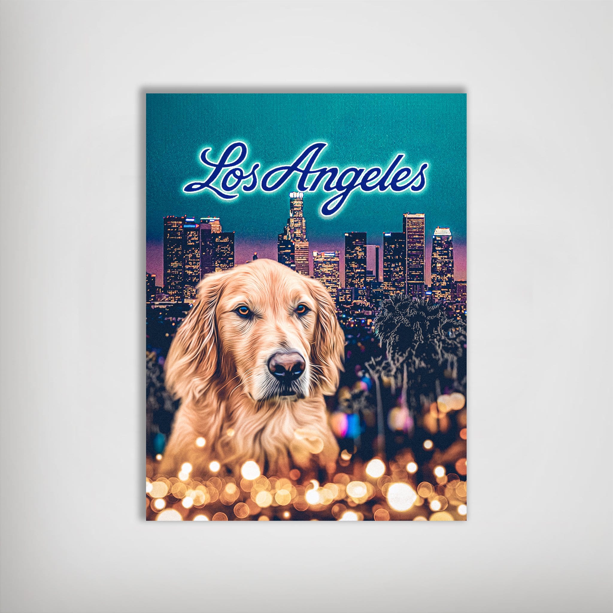 Póster personalizado para mascotas &#39;Doggos of Los Angeles&#39;