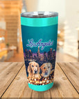 Vaso personalizado para 2 mascotas 'Doggos of Los Angeles'