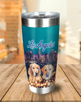 Vaso personalizado para 2 mascotas 'Doggos of Los Angeles'