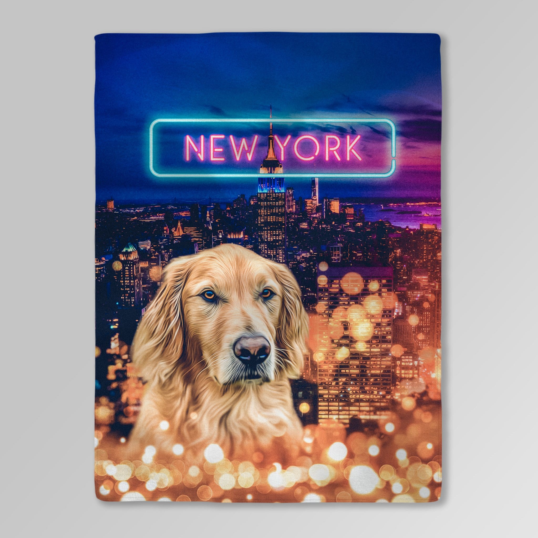 &#39;Doggos of New York&#39; Personalized Pet Blanket