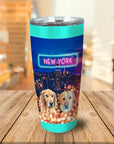 Vaso personalizado para 2 mascotas 'Doggos of New York'