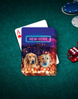 'Doggos of New York' Personalized 2 Pet Playing Cards