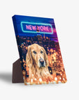 'Doggos of New York' Personalized Pet Standing Canvas