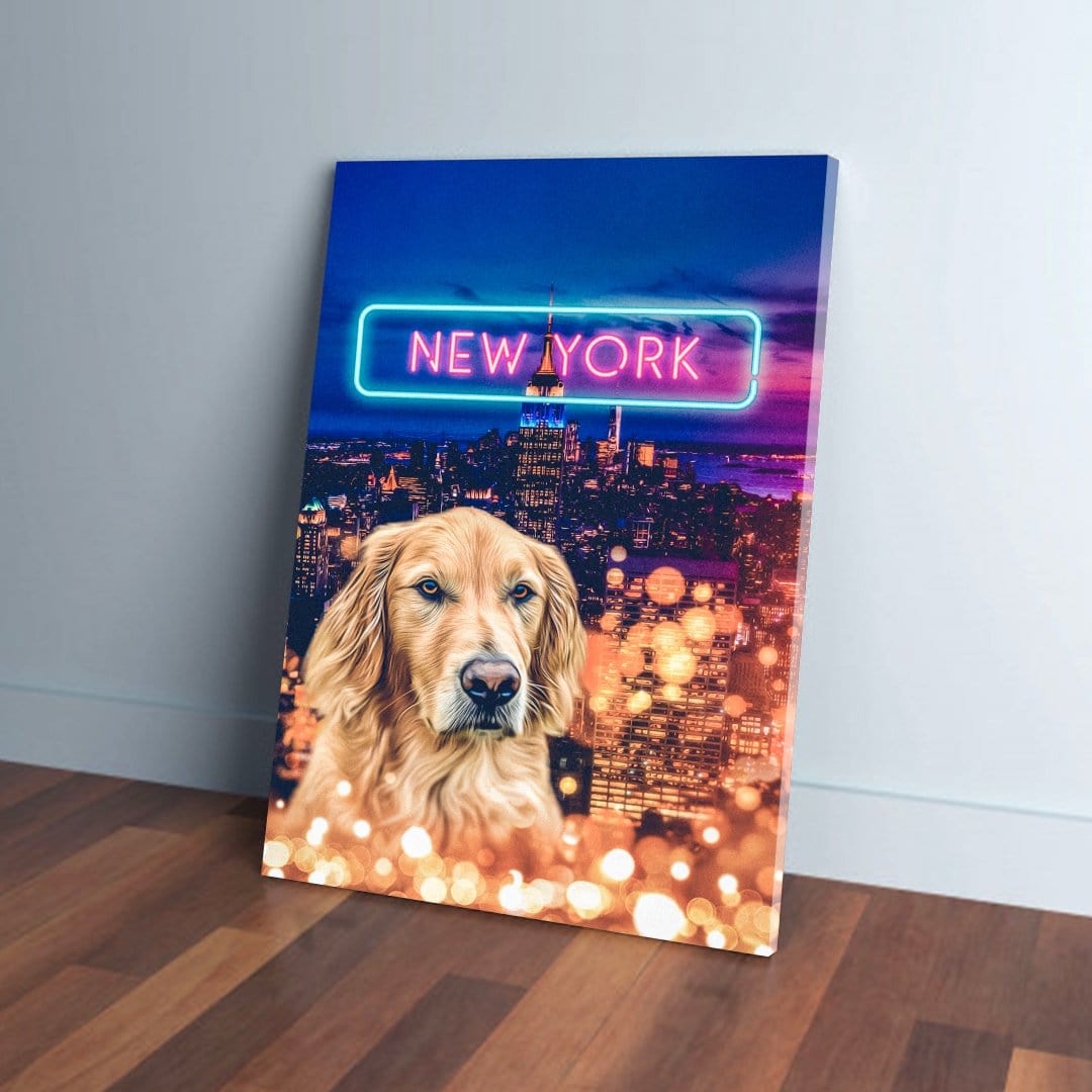 Lienzo personalizado para mascotas &#39;Doggos of New York&#39;