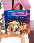 'Doggos of New York' Personalized 2 Pet Tote Bag