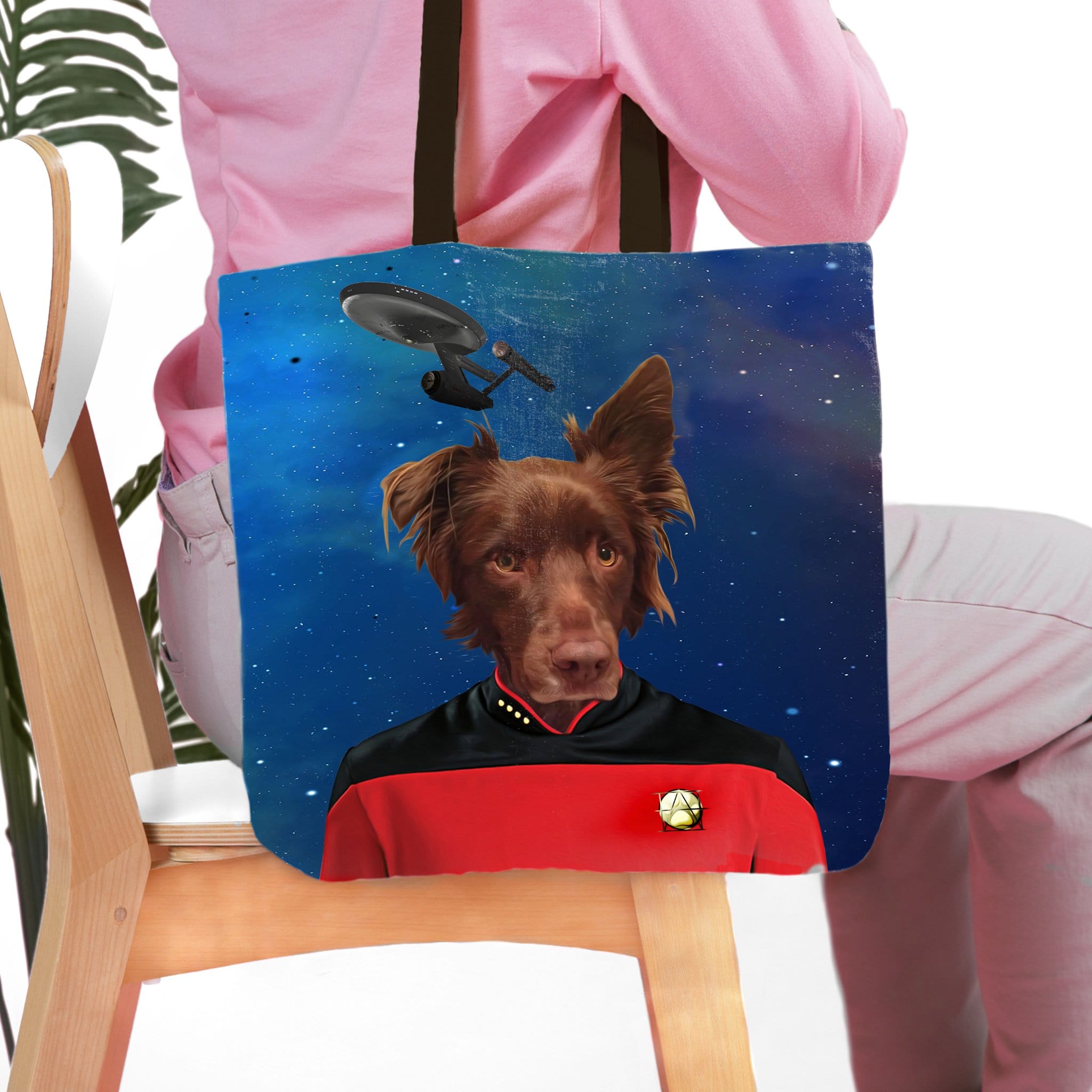 'Doggo-Trek' Personalized Tote Bag