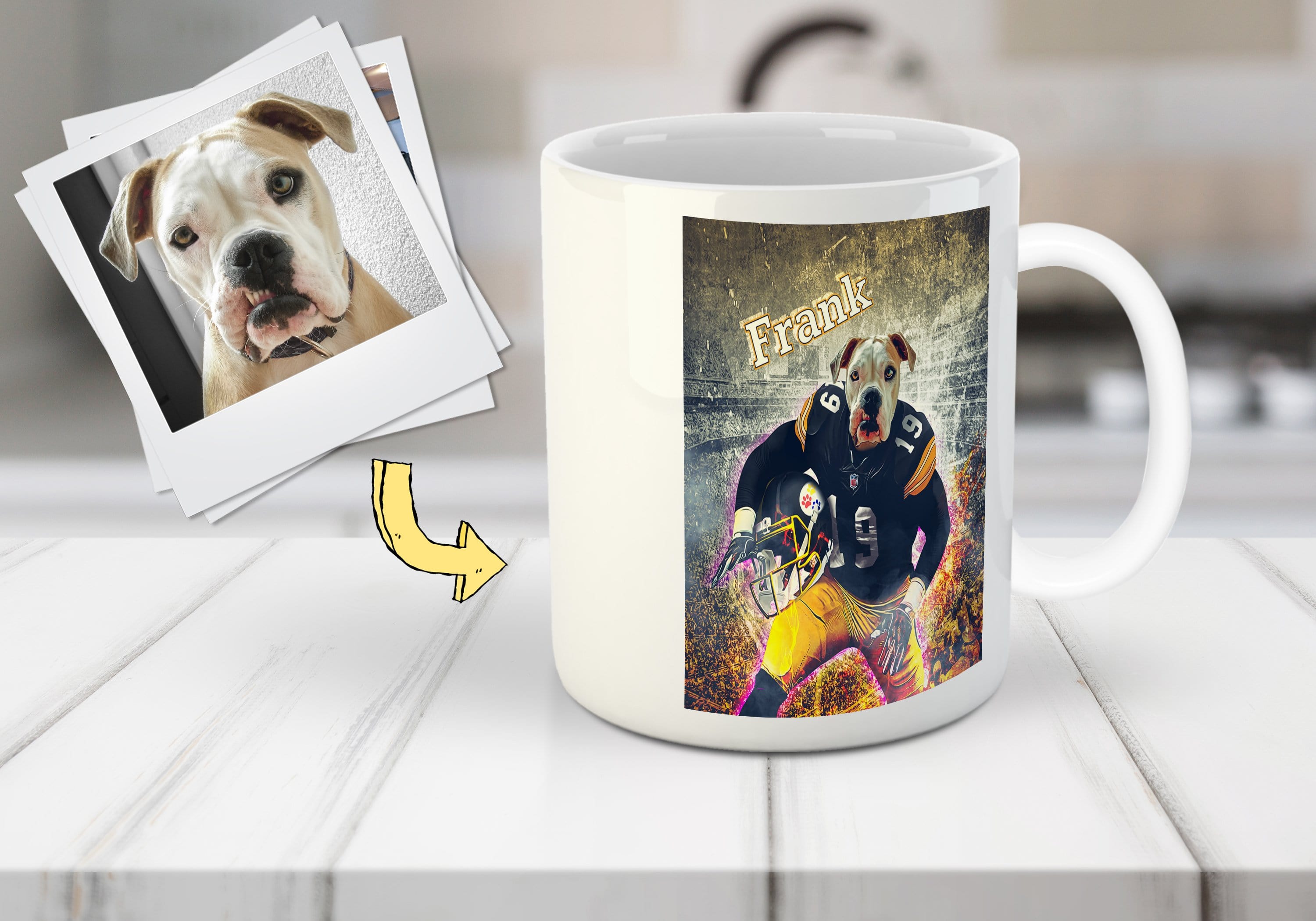 Taza personalizada para perros &#39;Pittsburgh Doggos&#39;