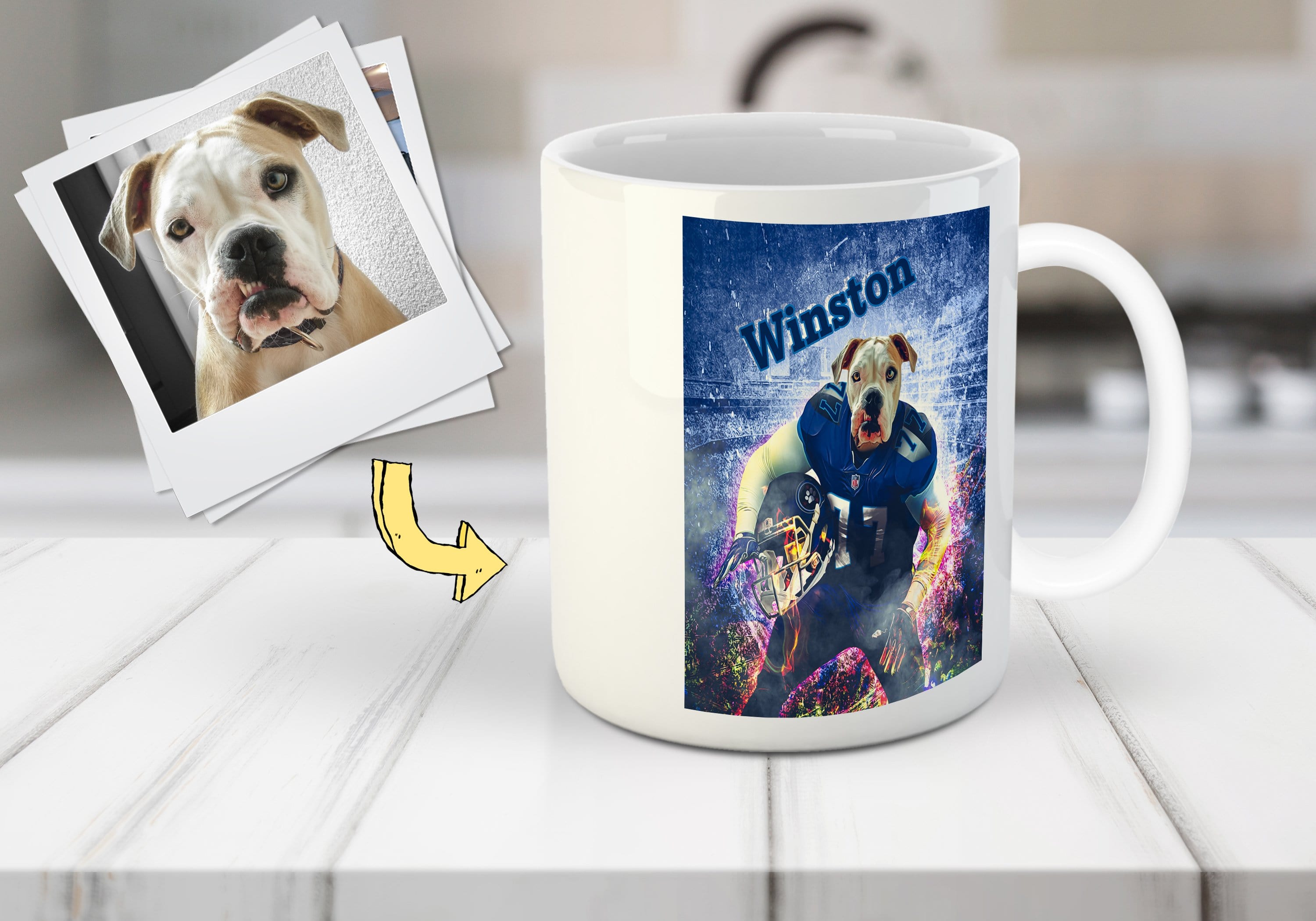 &#39;Tennesee Doggos&#39; Personalized Dog Mug