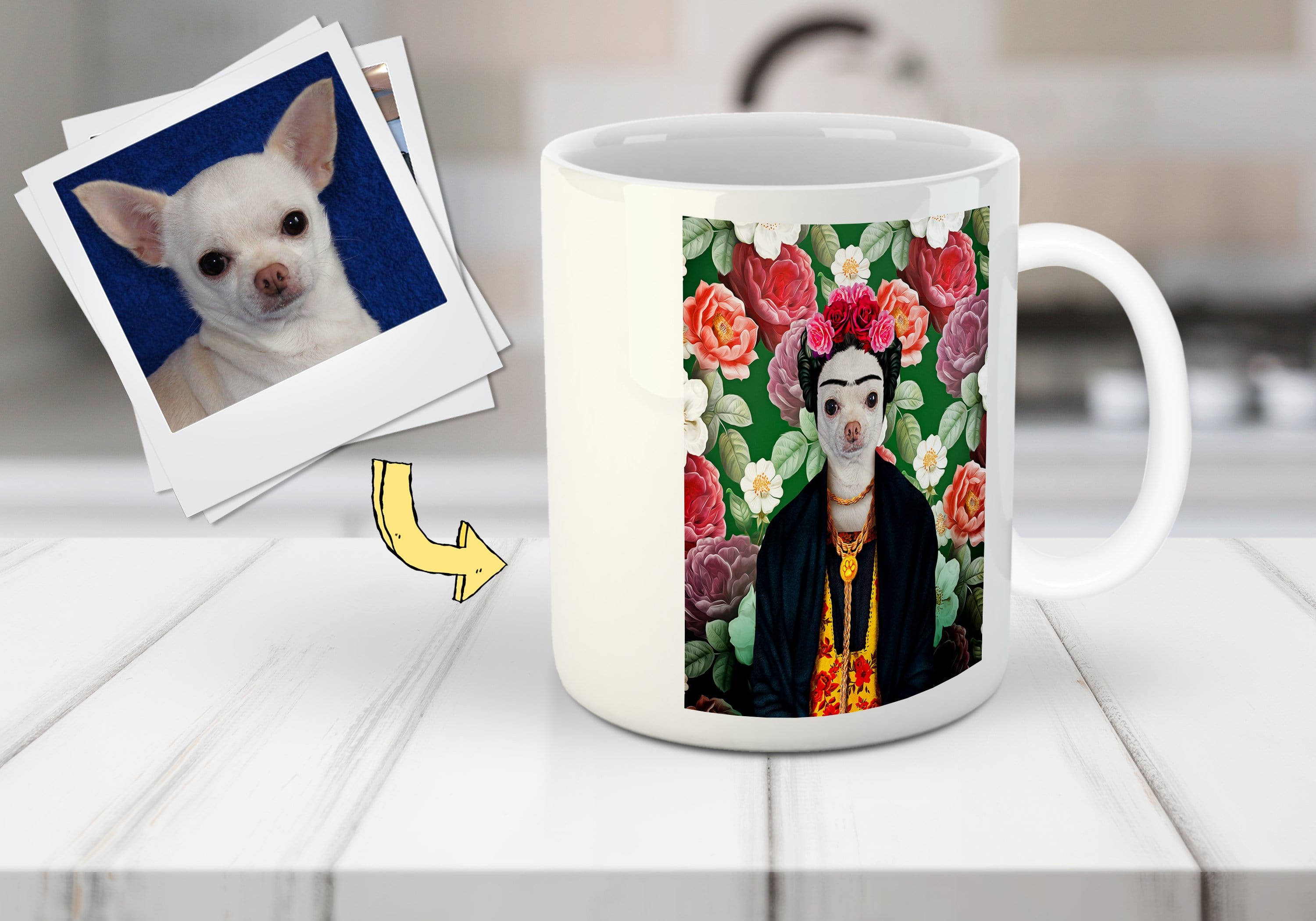 &#39;Frida Doggo&#39; Personalized Mug