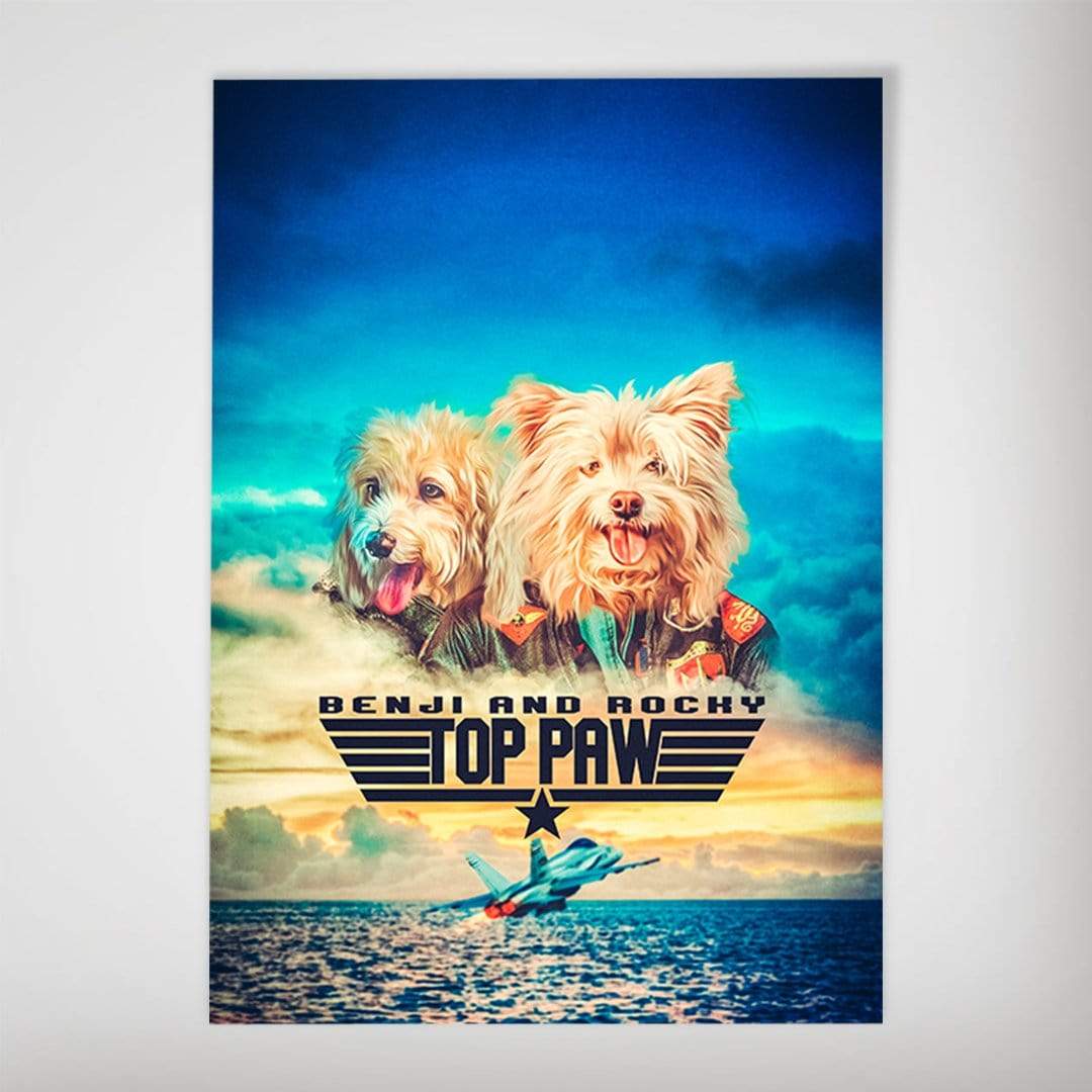 Top Paw: Personalized 2 Pet Poster