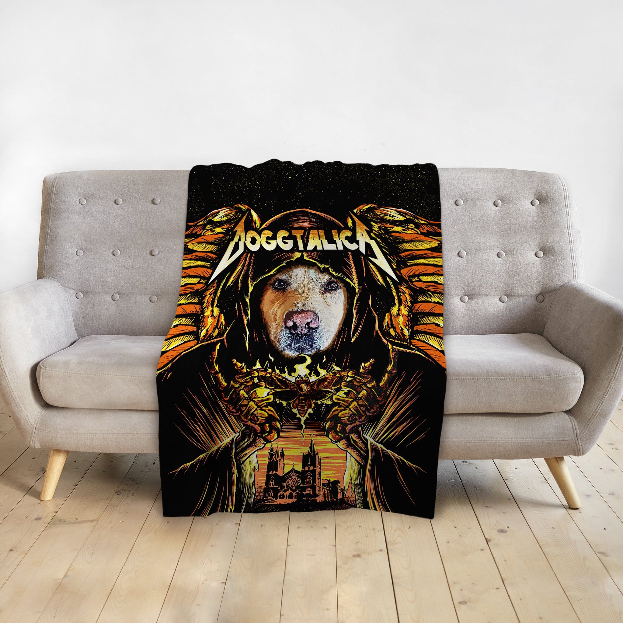 &#39;Doggtalica&#39; Personalized Pet Blanket