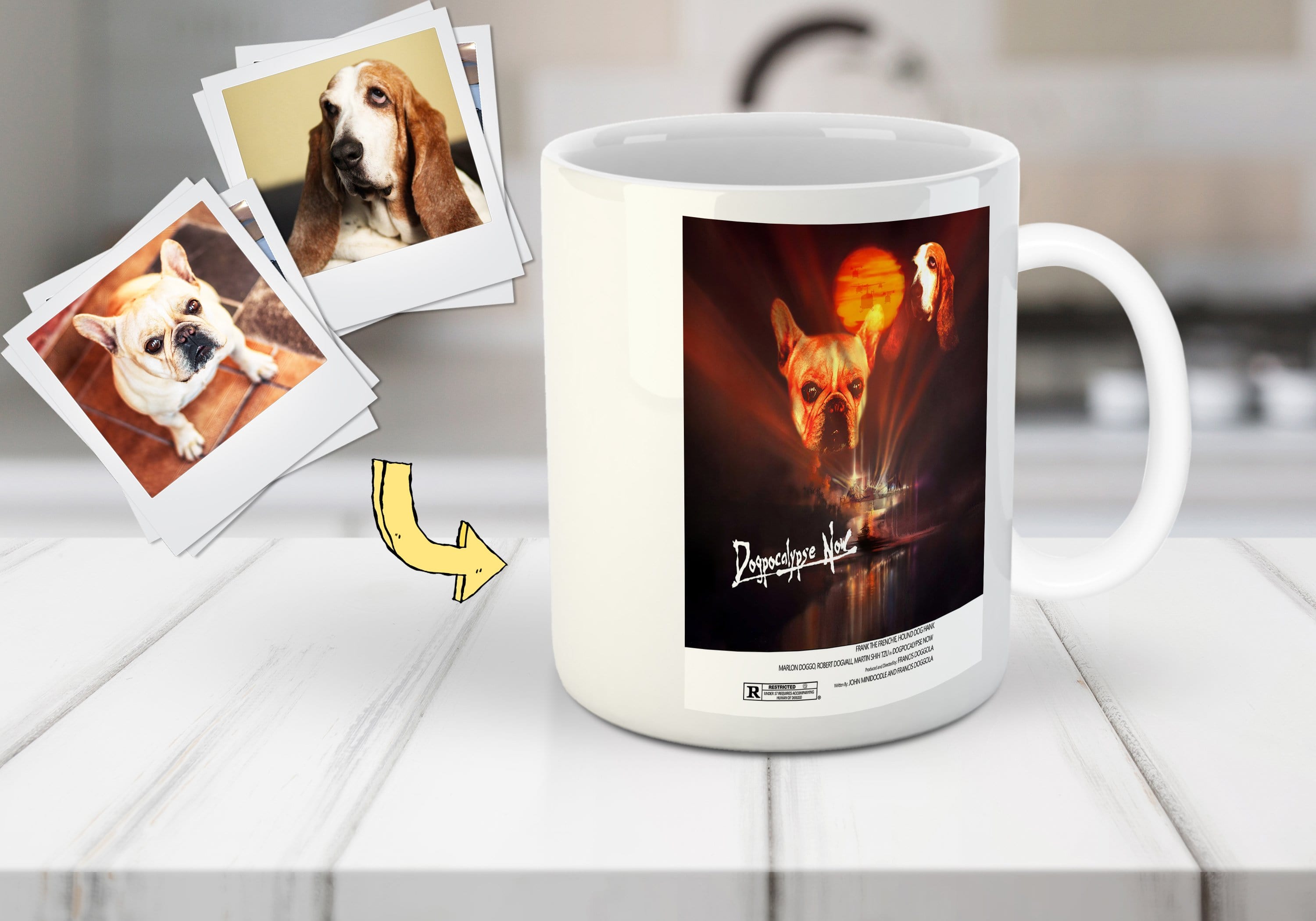 Taza para mascotas Dogpocalypse Now Custom 2