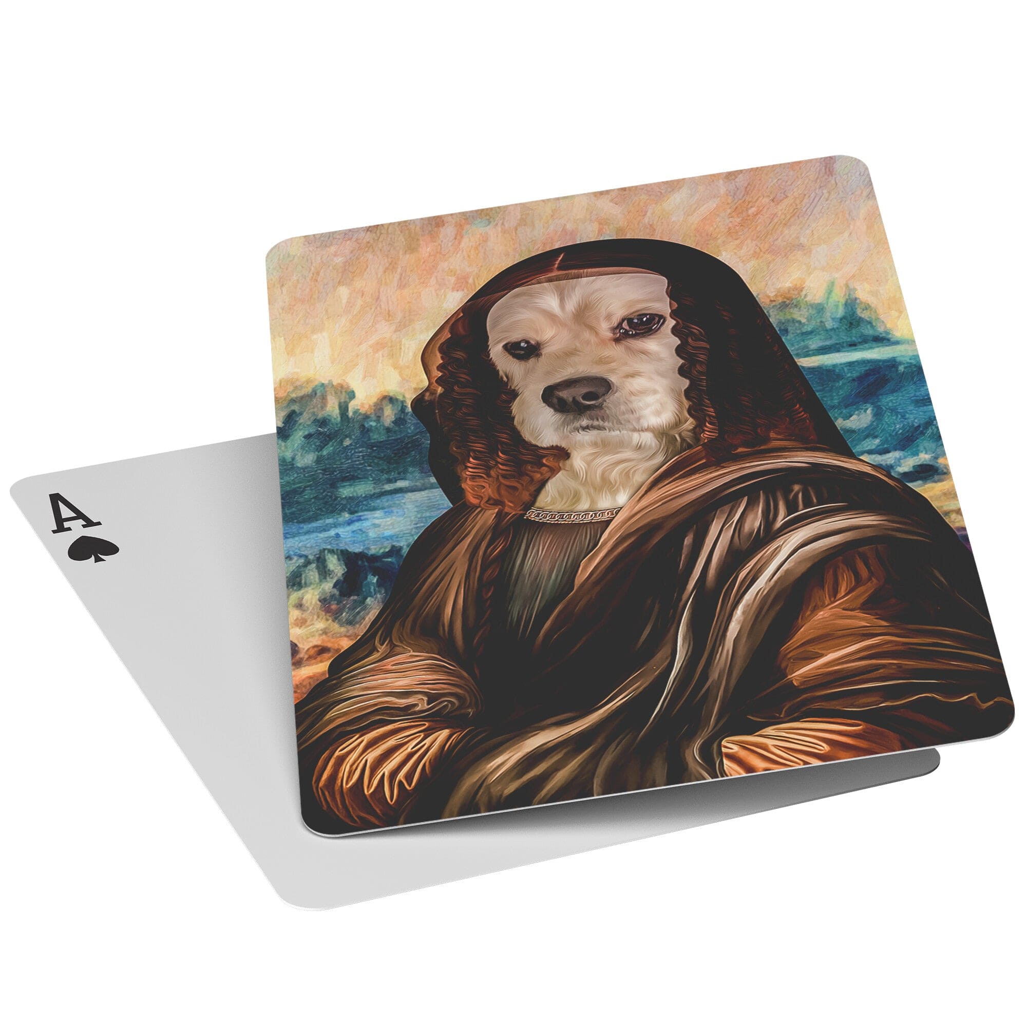 &#39;Dogga Lisa&#39; Personalized Pet Playing Cards