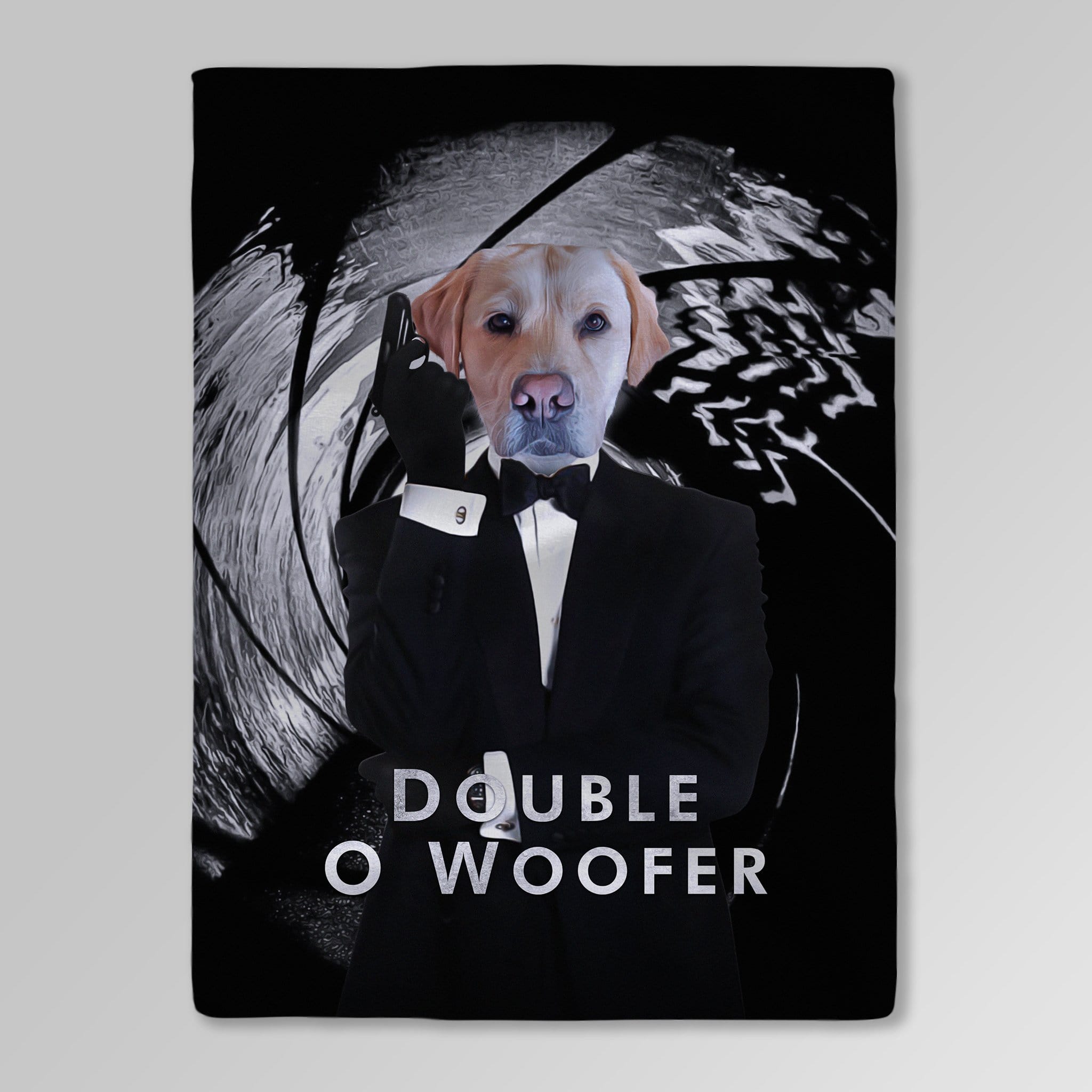 &#39;Double O Woofer&#39; Personalized Pet Blanket