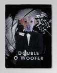'Double O Woofer' Personalized Pet Blanket