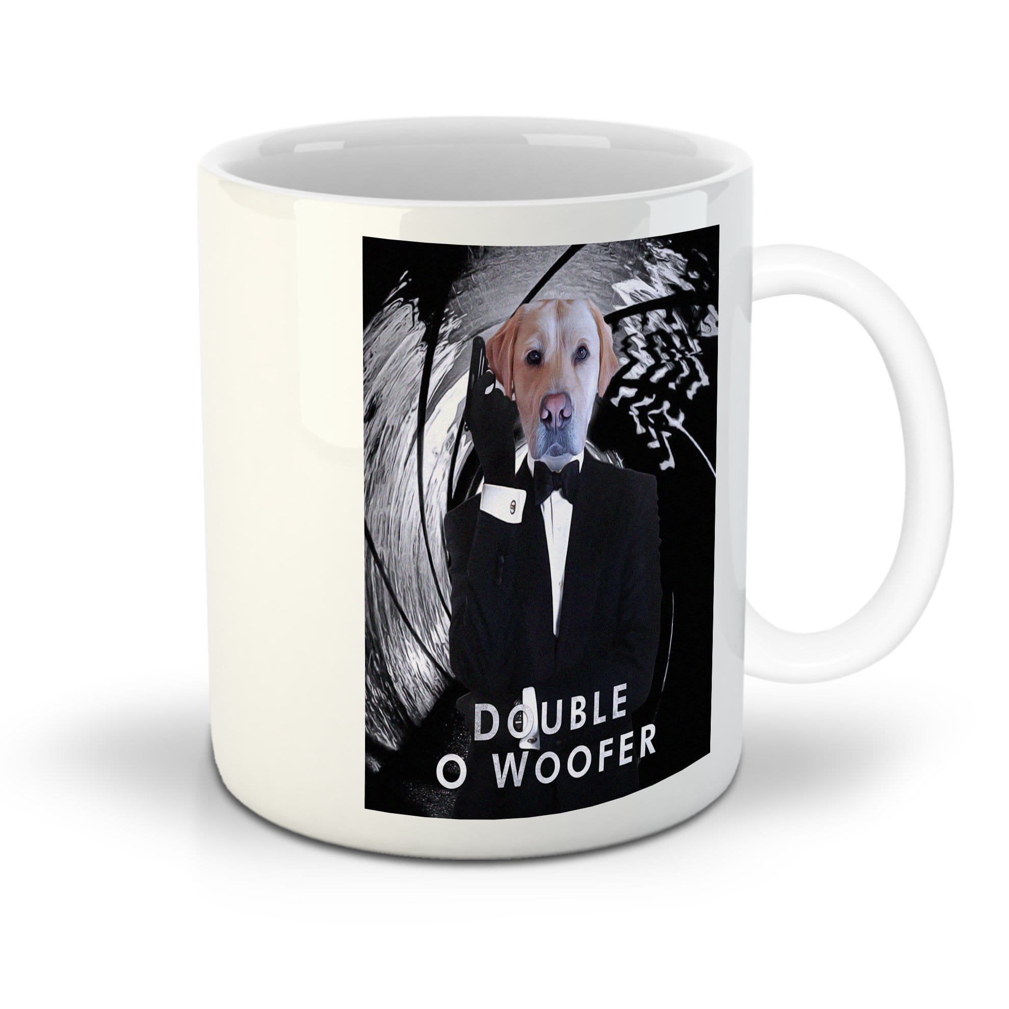 Taza personalizada para mascotas &#39;Double O Woofer&#39;