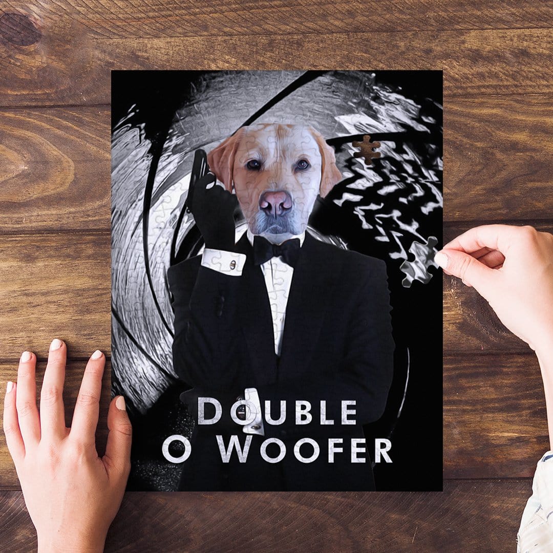 &#39;Double O Woofer&#39; Personalized Pet Puzzle