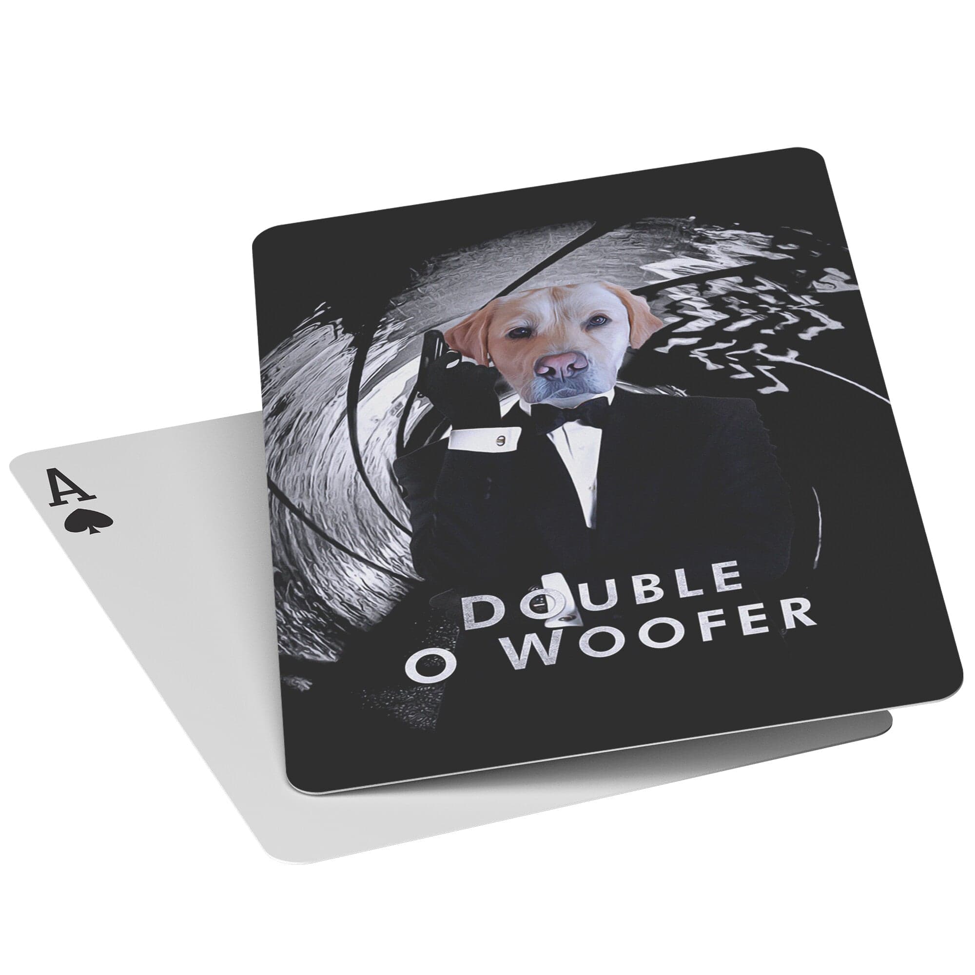 &#39;Double O Woofer&#39; Personalized Pet Playing Cards