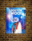 'Dr. Póster Mascota personalizada Woof (hembra)