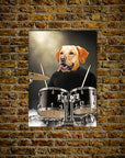 Póster mascota personalizada 'El baterista'
