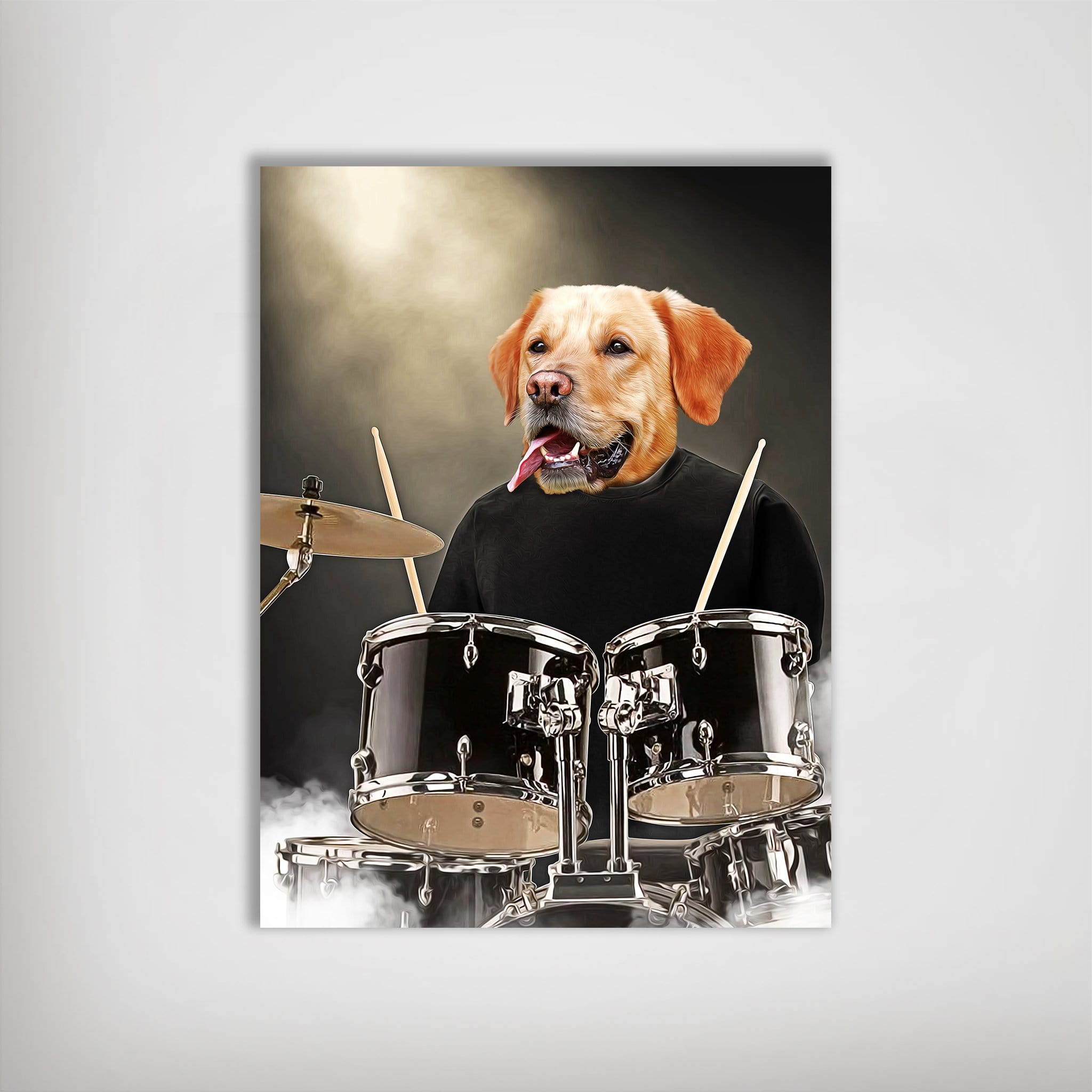&#39;The Drummer&#39; Personalized Pet Poster
