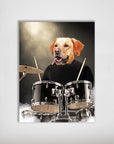 Póster mascota personalizada 'El baterista'
