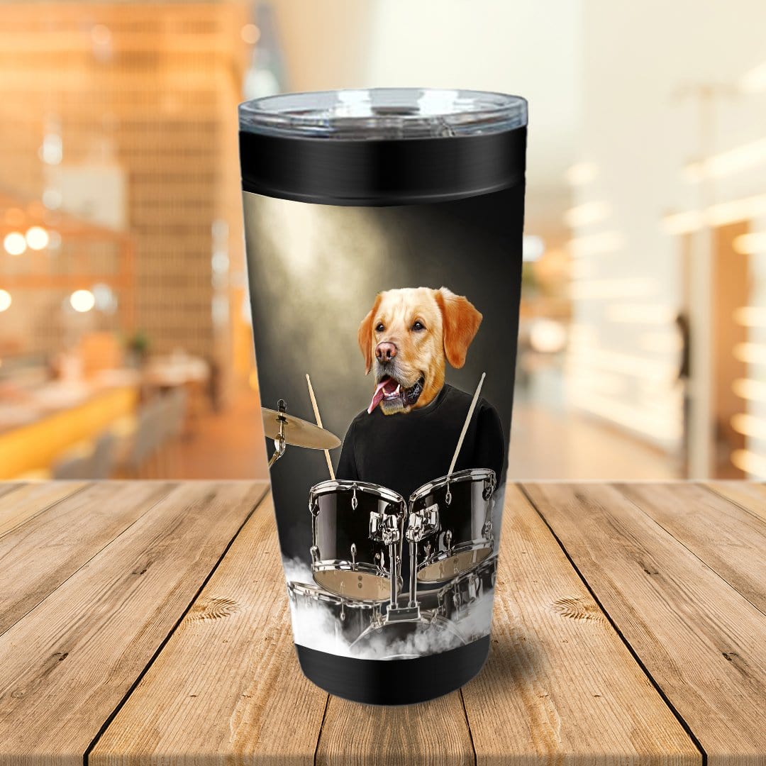 &#39;The Drummer&#39; Personalized Tumbler