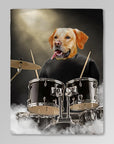 'The Drummer' Personalized Pet Blanket