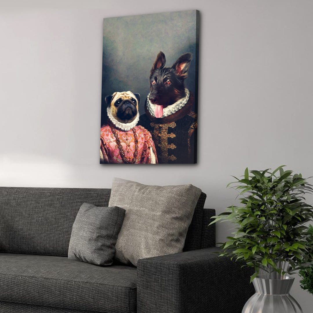 'Duke and Archduchess' Personalized 2 Pet Canvas