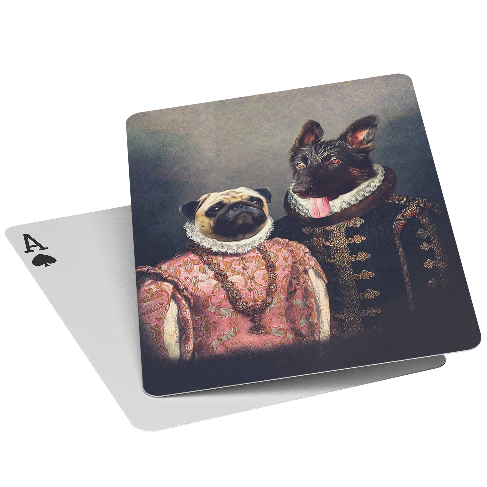 &#39;Duke and Archduchess&#39; Personalized 2 Pet Playing Cards