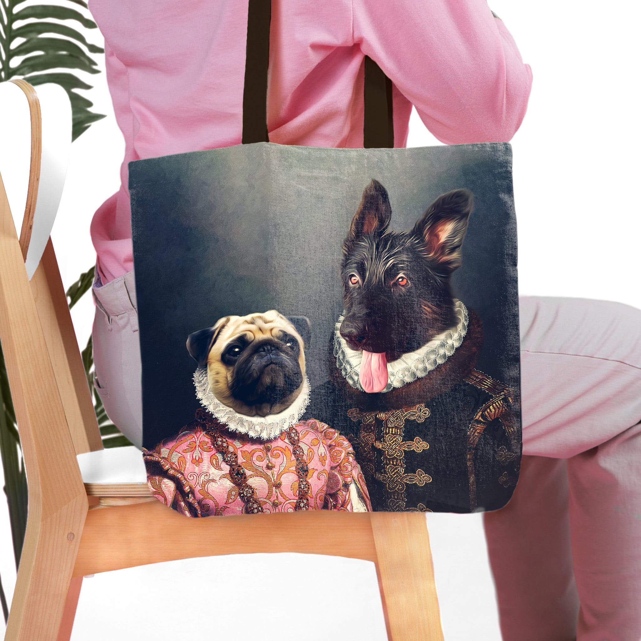 Bolsa de tela personalizada para 2 mascotas &#39;Duque y Archiduquesa&#39;
