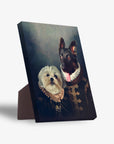 'Duke and Duchess' Personalized 2 Pet Standing Canvas