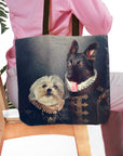 Bolsa de tela personalizada para 2 mascotas 'Duque y Duquesa'