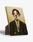 Lienzo personalizado para mascotas 'Dwight Woofer'